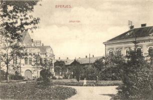 Eperjes, Presov; Jókai tér. Divald Károly fia / square