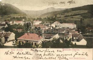 Trencsénteplic, Trencianske Teplice; Villa Maria, Szold Henrik kiadása / panorama view with villas (EM)