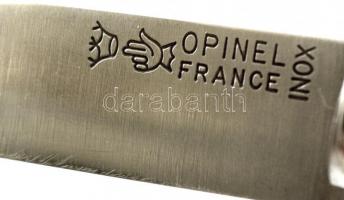 Opinel France zsebkés, eredeti bőr tokban. Jó állapotban