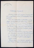 1943 A. m. kir. Csendőrság Közlekedési és Híradó osztály alezredesének hivatalos levele