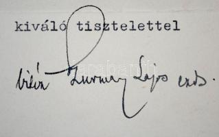 1941 Vitér Szurmay Lajos ezredes saját kézzel aláírt levele