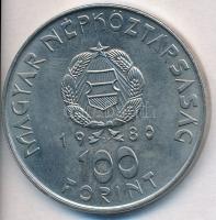 1980. 100Ft Ni "Szovjet-magyar közös űrrepülés" + 1981. 100Ft alpakka "1300 éves Bulg...