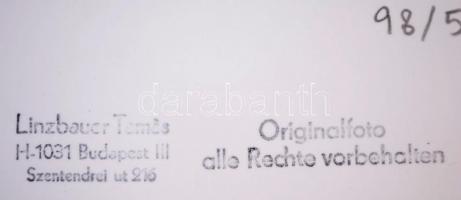 cca 1960-1970 Linzbauer Tamás: Budapesti villamosok, 5 db pecséttel jelzett fotó, 12x18 cm