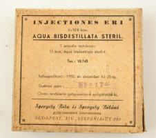 1949 Spergely Béla gyógyszerészeti laboratóriuma Gyógyszeres doboz tartalommal