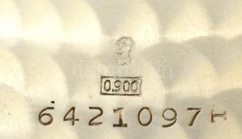 Omega ezüst (Ag.) zsebóra, sérült előlappal, jelzett, nem működik, bruttó 79,2 g