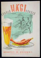 cca 1930 Hági söröző étlap