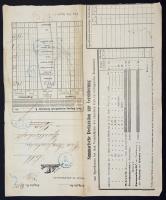 1869  DDSG fuvarlevél / DDSG bill of freight