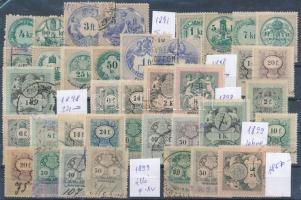 Magyar 1866-1899 kis tétel 2 stecklapon (18.570)