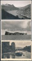 6 db RÉGI izlandi városképes lap / 6 pre-1945 Icelandic town-view postcards
