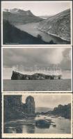 6 db RÉGI izlandi városképes lap / 6 pre-1945 Icelandic town-view postcards