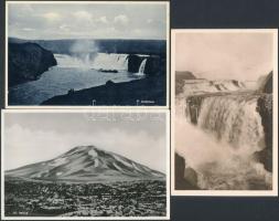 6 db RÉGI izlandi városképes lap / 6 pre-1945 Icelandic town-view postcards