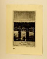 Arthur Paunzen (1890-1940): Zehn ex libris. Heinrich Saar Wien 1924. 9 db aláírt rézkarc, számozott ...