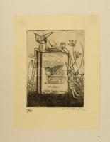 Arthur Paunzen (1890-1940): Zehn ex libris. Heinrich Saar Wien 1924. 9 db aláírt rézkarc, számozott ...