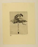 Arthur Paunzen (1890-1940): Zehn ex libris. Heinrich Saar Wien 1924. 9 db aláírt rézkarc, számozott ...