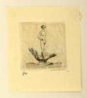 Arthur Paunzen (1890-1940): Zehn ex libris. Heinrich Saar Wien 1924. 9 db aláírt rézkarc, számozott ...