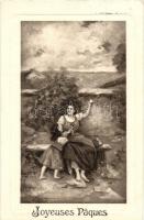 83 db RÉGI pünkösdi üdvözlőlap / 83 pre-1945 Pentecost greeting cards