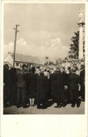 1938 Ipolyság, Sahy; bevonulás, első tábori mise / entry of the Hungarian troops, first field mass (fa)