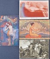 79 db főleg RÉGI erotikus motívumlap / 79 mostly pre-1945 erotic motive cards