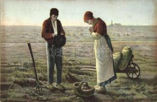 57 db RÉGI Stengel litho művészlap, vegyes minőség / 57 pre-1945 Stengel litho art postcards, mixed ...