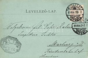 1899 Budapest XIV. Városliget, Történelmi csoport este, Schmidt Edgar kiadása (EK)