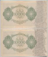 Németország / Weimari Köztársaság 1922. 10.000M (4x) sorszámkövetők T:I- Germany / Weimar Republic 1...