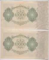 Németország / Weimari Köztársaság 1922. 10.000M (4x) sorszámkövetők T:I- Germany / Weimar Republic 1...
