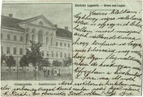 Lugos, Lugoj; vármegyeház / county hall (vágott / cut)