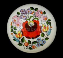 Kalocsa kézzel festett porcelán bonbonnier s: 12 cm