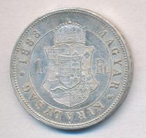 1883KB 1Ft Ag "Ferenc József / Barokk címer" T:2 ph., karc
Adamo M15