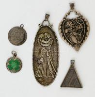 4db régi fém medál, különböző mértben, 1,5-4 cm