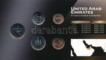 Egyesült Arab Emirátusok 2001-2007. 5f-1D (5xklf) fémpénz szett "World Money" T:1
United ...