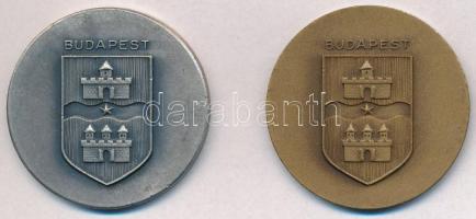DN "Budapest - Országház" Br emlékérem (40mm) + DN "Budapest - Lánchíd" ezüstözö...
