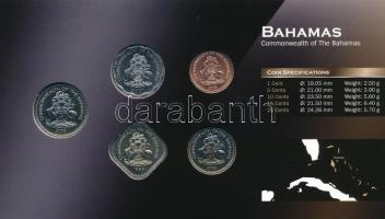 Bahamák 1992-2006. 1c-25c (5xklf) fémpénz szett "World Money" T:1
Bahamas 1992-2006. 1 Ce...