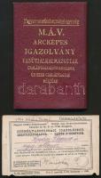 1922, 1934 A Magyar Királyi Államvasutak által kiállított arcképes igazolvány, 2 db