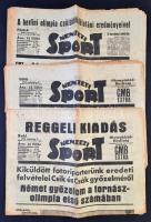 1936 A Nemzeti Sport 3 száma a berlini olimpia híreivel