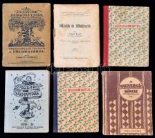 cca 1907-1931 6 db zsebnaptár(A Magyarság Könyve, Az Én Újságom Naptára, Zászlónk diáknaptára, Időjóslás és időhatározás)
