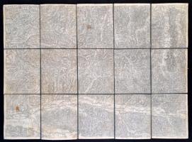 2 db katonai térkép: G. Freytags Karte des italienischen Kriegsschauplatzes, 70x98 cm + Gleichenberg...