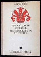Siebenbürgisch-sächsische Leinenstickereien aus Tartlau. Összeáll.: Wilk, Herta. Bukarest, 1975, Kriterion. 52 tábla, bevezetővel, félvászon mappába rendezve.