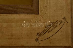 cca 1910-1920 Gazdag polgári család fotója, kartonra kasírozva, 24x19 cm