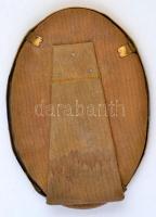 Lehár Antal, báró (1876-1962) katonatiszt, Lehár Ferenc zeneszerző öccse üvegezett ovális réz törött...