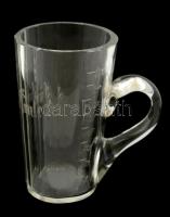 1930 Balatonfüredi emlék üveg pohár. 2 dl