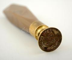 Art deco levéltartó és pecsétnyomó, sérüléssel