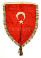 1937 Budapest-Ankara sport zászló. selyem / Budapest Ankara sport flag. Silk. 30x60 cm