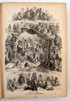 1871 Buch der Welt Illustrirtes Volksblatt, 30. évfolyam, 1-52. szám, teljes évfolyam, 828 p., átköt...