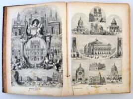 1871 Buch der Welt Illustrirtes Volksblatt, 30. évfolyam, 1-52. szám, teljes évfolyam, 828 p., átköt...