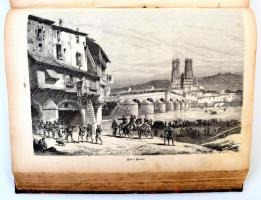 1871 Buch der Welt Illustrirtes Volksblatt, 30. évfolyam, 1-52. szám, teljes évfolyam, 828 p., átköt...