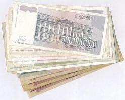 15db-os vegyes magyar forint és jugoszláv dinár tétel T:III,III-