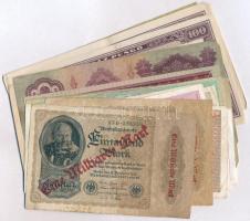 25db-os vegyes magyar pengő és forint, illetve külföldi bankjegy és szükségpénz tétel T:III,III-