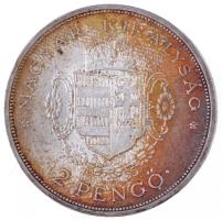 1935. 2P Ag "Rákóczi" T:1-,2 patina Adamo P7.2