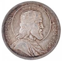 1938. 5P Ag "Szent István" T:1-,2 patina
Adamo P8.1
